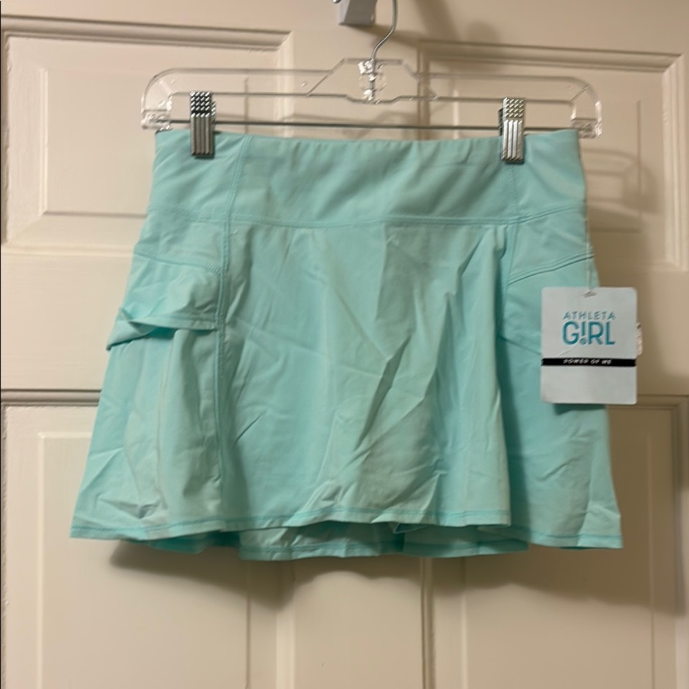 Athleta Girl Aqua Green Skater Mini Skort  for Athletic Occasions